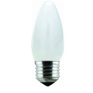 Lâmpada Incandescente Vela E14 Luz Branca Leitosa 25W 127V
