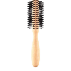 ESCOVA DE CABELO MADEIRA MEIA BOLA NYLON