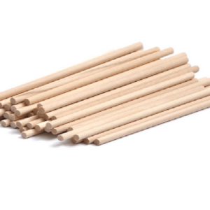 Palito Redondo Natural 15x0,5cm 30 unidades