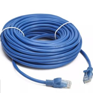 Cabo De Rede azul RJ45 com 5m e alta velocidade Ethernet Pc Tv Internet