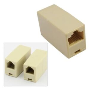 Conector emenda RJ11 para rj11 femea 6 vias linha telefônica internet telefone modem